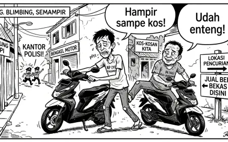 Maling Amatir di Kediri Curi Motor Tetangga Wilayah, Dibawa Pulang Sambil Di-stut, Sejam Diciduk!