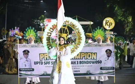 Ribuan Pelajar Bondowoso Meriahkan Pawai Lampion Tahun Baru Islam 1448 H, UMKM Ikut Terdongkrak