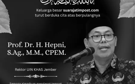 Prof. Hepni Berpulang, UIN KHAS Jember Kehilangan Sosok Pemimpin dan Guru Besar