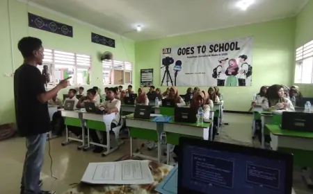 Kolaborasi IJTI Korda Majapahit Bareng SMPN 4 Jombang Ajarkan Ilmu Jurnalistik