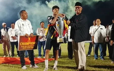 Satria Jatim FC Juara Gerindra Cup U-17, Lahir Talenta Internasional dari Kediri