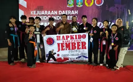 Sabet 8 Medali di Kejurda Banyuwangi, Kontingen Hapkido Jember Tampil Memukau