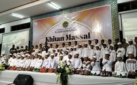 Tradisi Sosial Sejak 1976, Ponpes Gadingmangu Jombang Khitan Massal 72 Anak