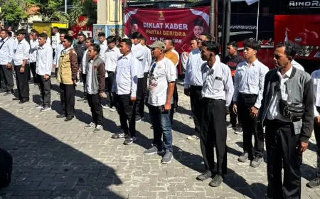 Perkuat Internal Organisasi, Gerindra Kabupaten Pasuruan Kirim 100 Kader Ikuti Diklat di Pujon