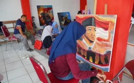 Lomba Lukis Putra Sang Fajar, Lewat Goresan Kanvas Generasi Muda Kenang dan Teladani Bung Karno