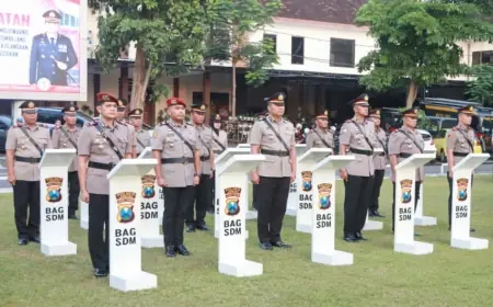 Rotasi Jabatan Jajaran Polres Jombang, Dari Kasatreskrim hingga Kapolsek