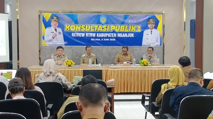 Review RTRW Kabupaten Nganjuk, Dinas PUPR Jaring Aspirasi Lewat Forum Konsultasi Publik