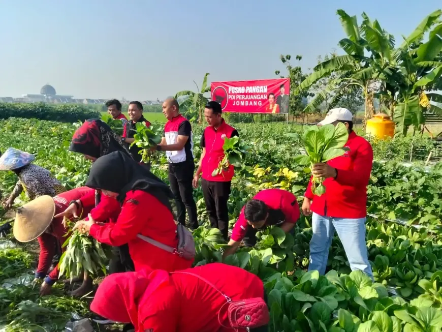 PDI Perjuangan Jombang Sulap Lahan Jadi Sumber Pangan dan Gizi Warga