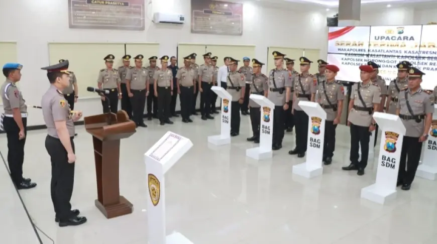 Rombak Jajaran PJU dan Kapolsek, Kapolres Nganjuk: Jangan Ada Jarak dengan Masyarakat