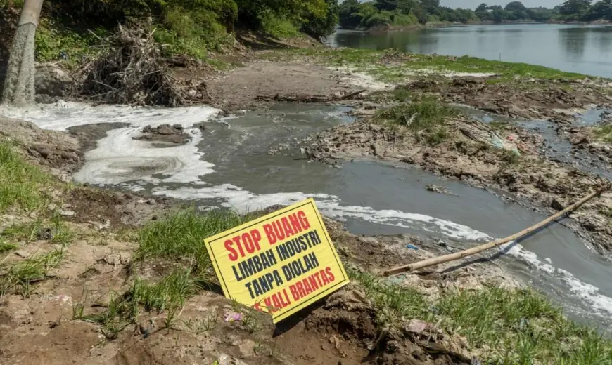 Tim Ronda Sungai dan Ecoton Bongkar Temuan Limbah Industri di Mojokerto