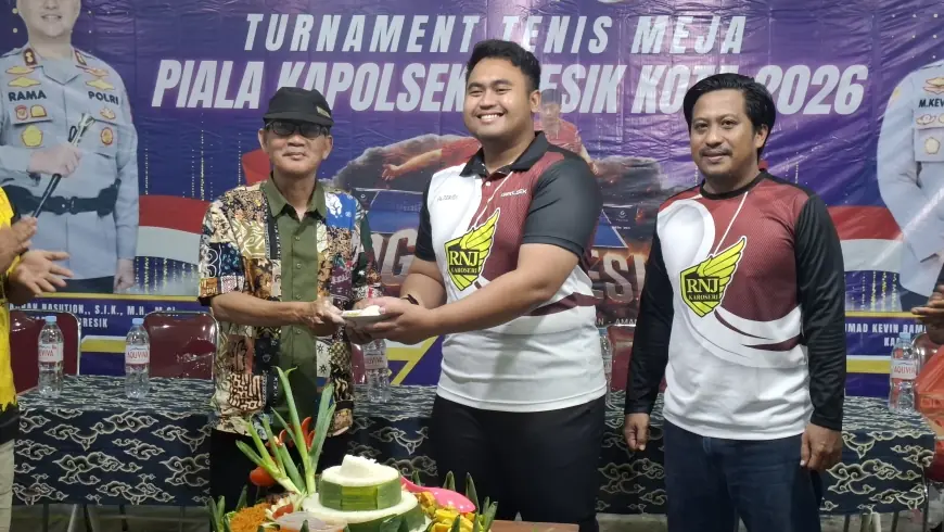 Piala Kapolsek Gresik Kota 2026 Sukses Sedot Antusiasme Ratusan Pecinta Tenis Meja
