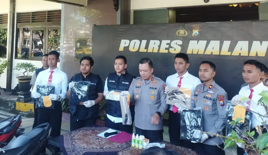 Bawa Sajam Saat Suroan, Dua Pemuda Terjaring Penyekatan Polisi di Singosari Malang