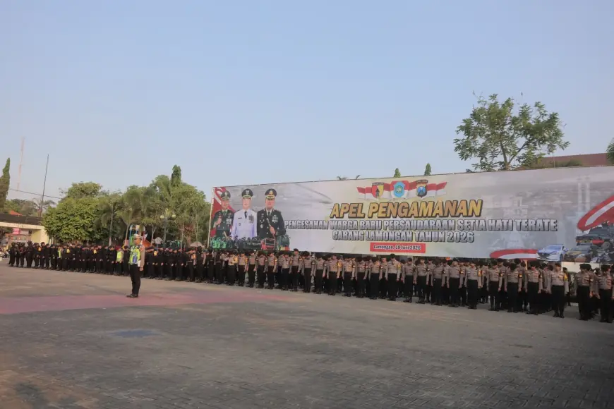 Tidak Ada Tolerasi, Kapolres Lamongan akan Tindak Tegas Pelanggar Hukum saat Pengesahan Warga Baru PSHT