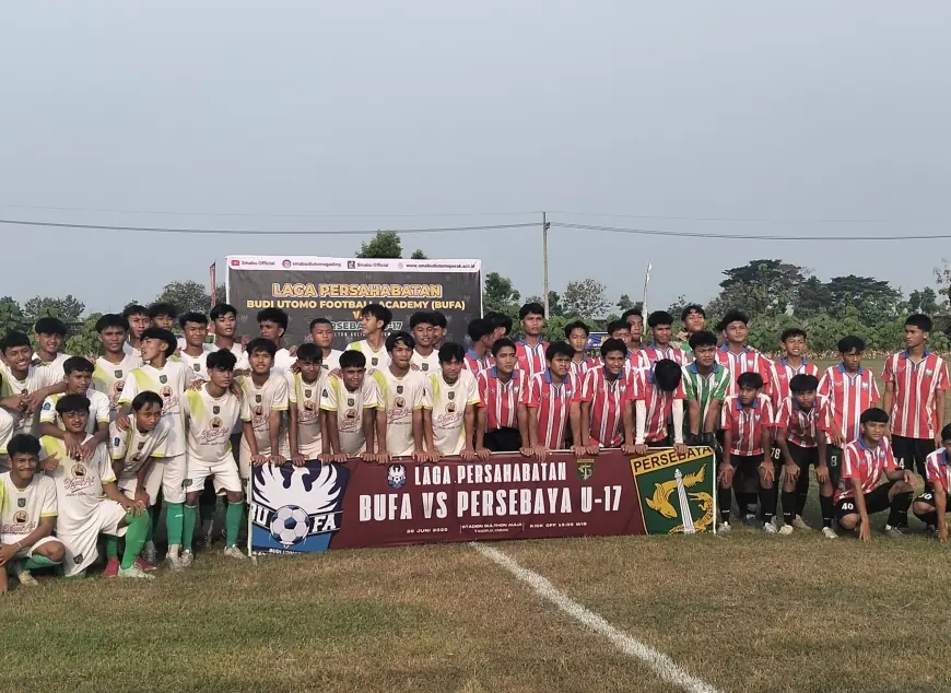 Laga Persahabatan Persebaya U-17 Vs BUFA di Jombang Jadi Ajang Solidaritas Memajukan Bakat Pesepakbola Muda