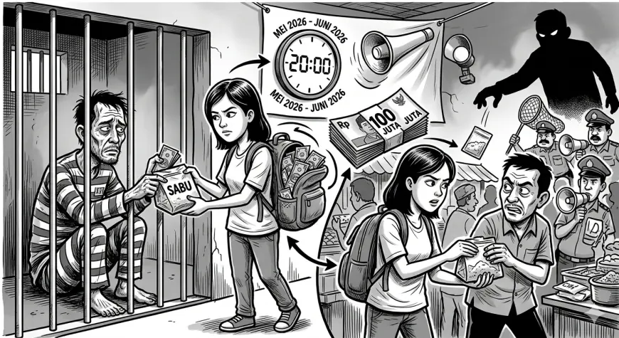 Bukan Main Kompaknya, Suami Masuk Penjara, Istri Lanjutkan Estafet Kurir Sabu