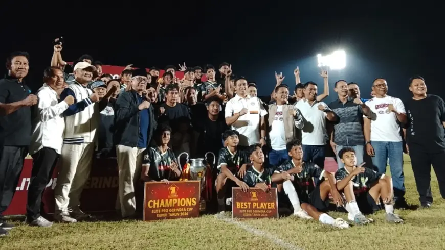 Satria Jatim FC Juara Gerindra Cup U-17, Lahir Talenta Internasional dari Kediri