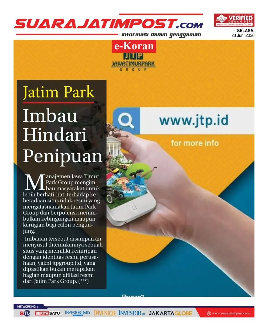 e-Koran, Edisi Selasa, 23 Juni 2026