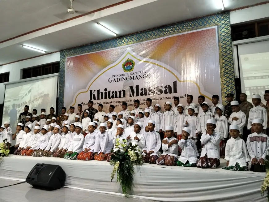 Tradisi Sosial Sejak 1976, Ponpes Gadingmangu Jombang Khitan Massal 72 Anak