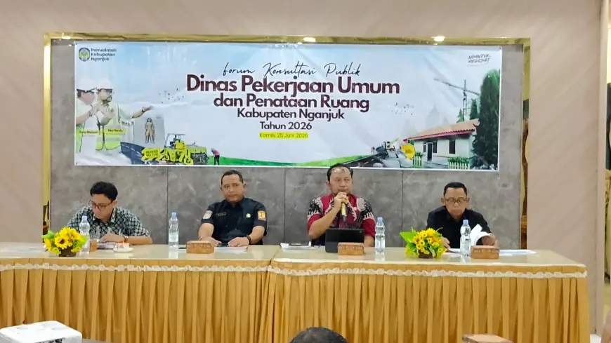 Tingkatkan Kualitas Pelayanan Publik, Dinas PUPR Nganjuk Gelar Forum Konsultasi Publik dan Review RTRW