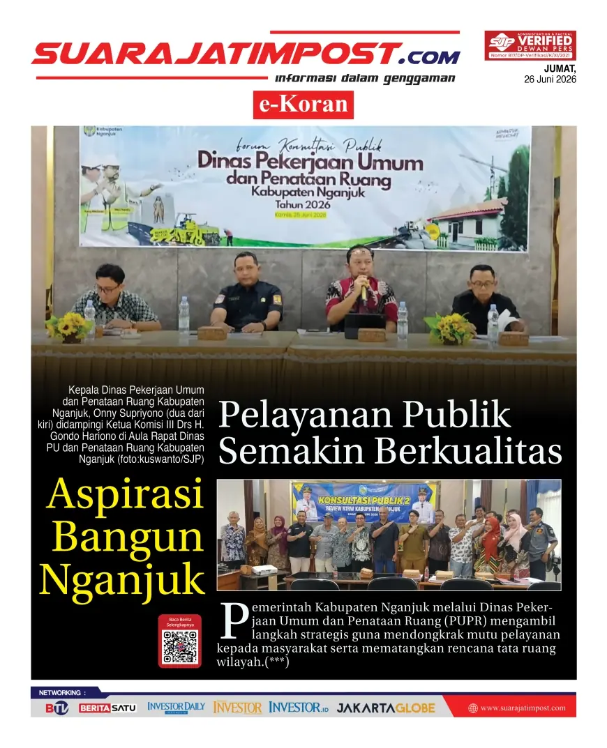 e-Koran, Edisi Jumat, 26 Juni 2026