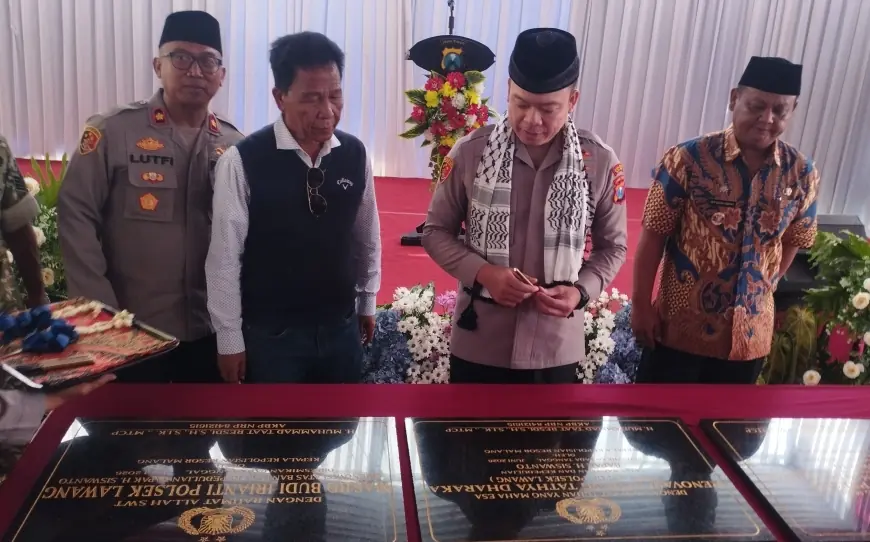 Kapolres Malang Resmikan Tiga Fasilitas Publik di Lawang Sambut Hari Bhayangkara ke-80