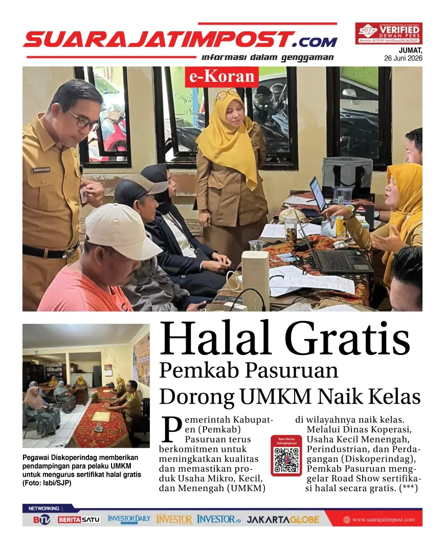 e-Koran, Edisi Jumat, 26 Juni 2026