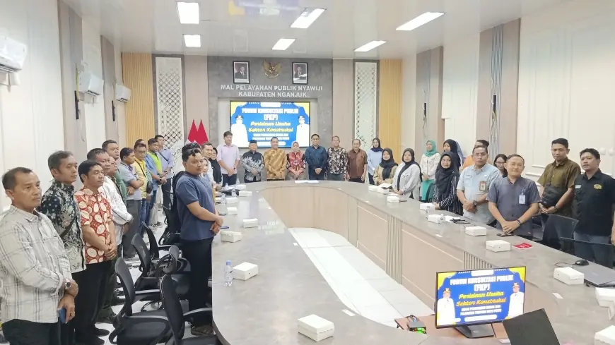Dorong Pertumbuhan Ekonomi, DPMPTSP Nganjuk Gelar Forum Konsultasi Publik Perizinan Konstruksi