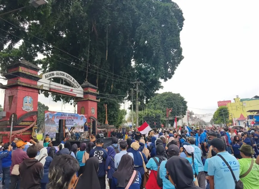 Relawan SPPG di Blitar Gelar Aksi, Minta Program MBG Tidak Dihentikan