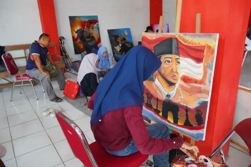 Lomba Lukis Putra Sang Fajar, Lewat Goresan Kanvas Generasi Muda Kenang dan Teladani Bung Karno