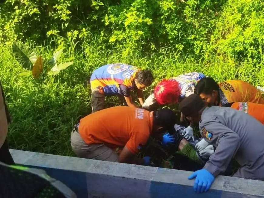 Hilang Sejak Minggu, Supeltas Ditemukan Tewas di Saluran Irigasi Exit Tol Mojokerto