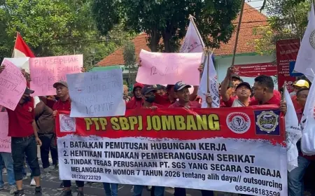 Buruh PT SGS Jombang Tolak PHK dan Kebijakan Cicil Pesangon