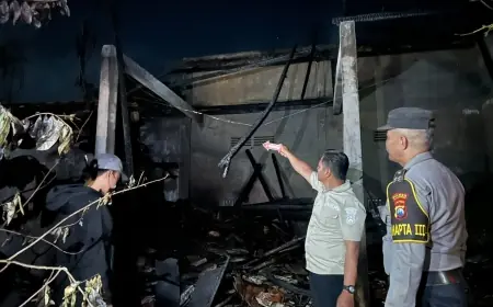 Gudang Kayu di Boyolangu Terbakar Diduga Dipicu Pembakaran Sampah, Kerugian Jutaan Rupiah