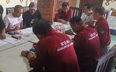 KONI Kabupaten Kediri dan KONI Kota Kediri Matangkan Persiapan Kolaborasi dan Venue Porprov 2029