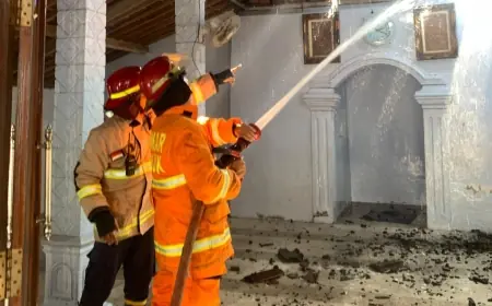 Akibat Lalai saat Bakar Sampah, Musala di Nganjuk Hangus Dilalap Si Jago Merah