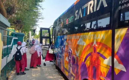 Aman Kembali Bersekolah,  Siswa di Kota Kediri Diajak Manfaatkan Armada Bus Sekolah