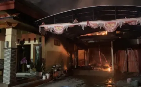 Rumah di Kediri Diduga Dibakar Mantan Suami, Kerugian Capai Rp1 Miliar