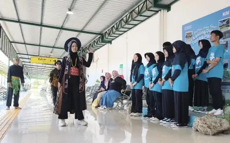 Hari Anak Nasional, Stasiun Blitar Jadi Panggung Talenta Anak Disabilitas