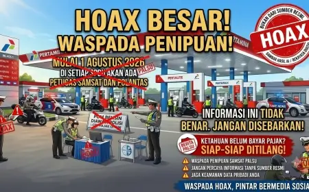 [HOAKS] Petugas Samsat dan Polantas Akan Berjaga di Setiap SPBU Mulai 1 Agustus untuk Tilang Penunggak Pajak