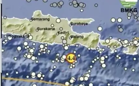BREAKING NEWS: Gempa M 4,4 Guncang Malang dan Sekitarnya, Dirasakan Hingga Jember