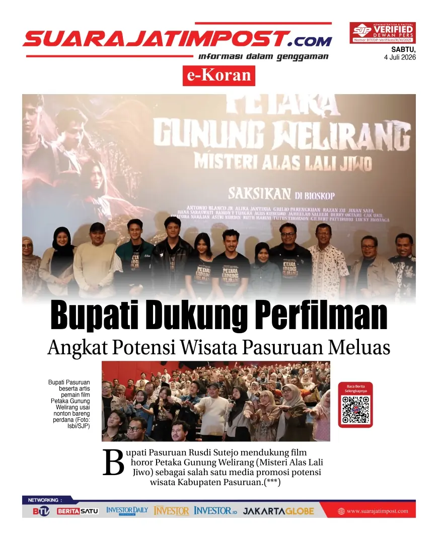 e-Koran, Edisi Sabtu, 4 Juli 2026