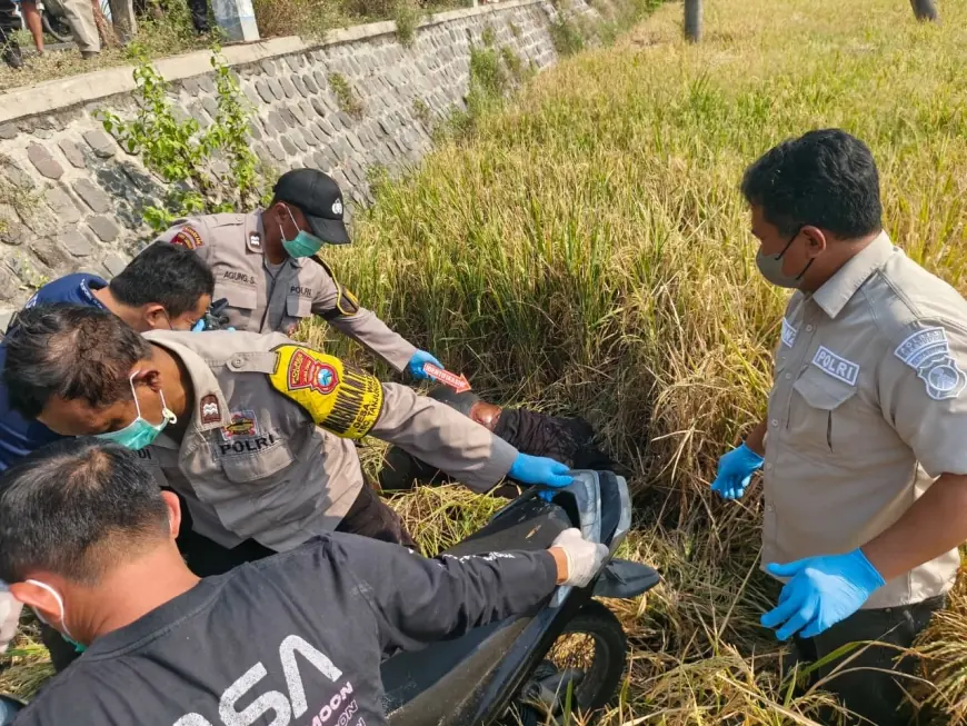 Tiga Hari Hilang, Buruh Tani Asal Prambon Nganjuk Ditemukan Meninggal di Persawahan