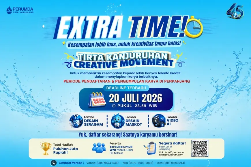 Perumda Tirta Kanjuruhan Malang Tambah Waktu Kompetisi Creative Movement
