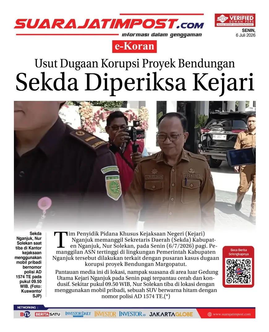 e-Koran e-Koran, Edisi Senin, 6 Juli 2026