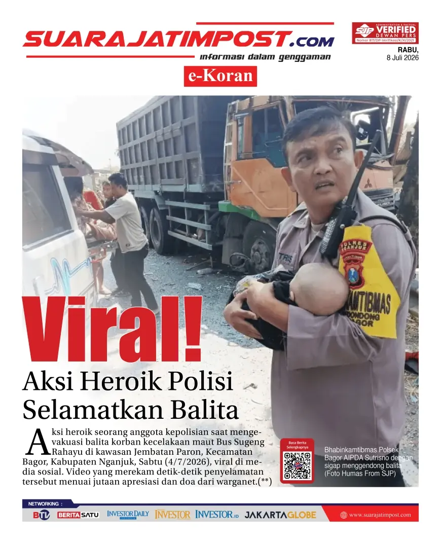 e-Koran, Edisi Rabu, 8 Juli 2026