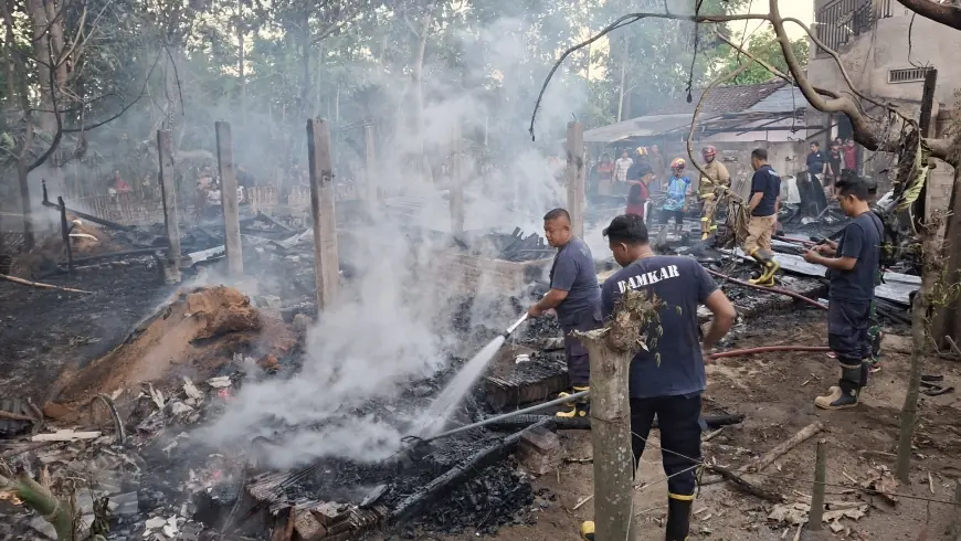 Kebakaran Hanguskan Dapur dan Kandang di Tulungagung, Lima Ekor Kambing Mati Terpanggang