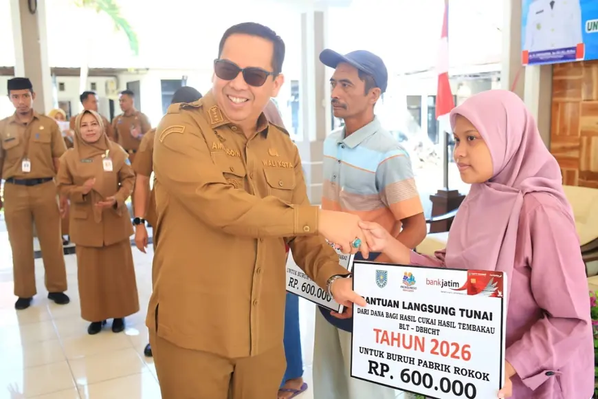 Pemkot Probolinggo Salurkan BLT DBHCHT 2026 kepada 2.729 Penerima Manfaat