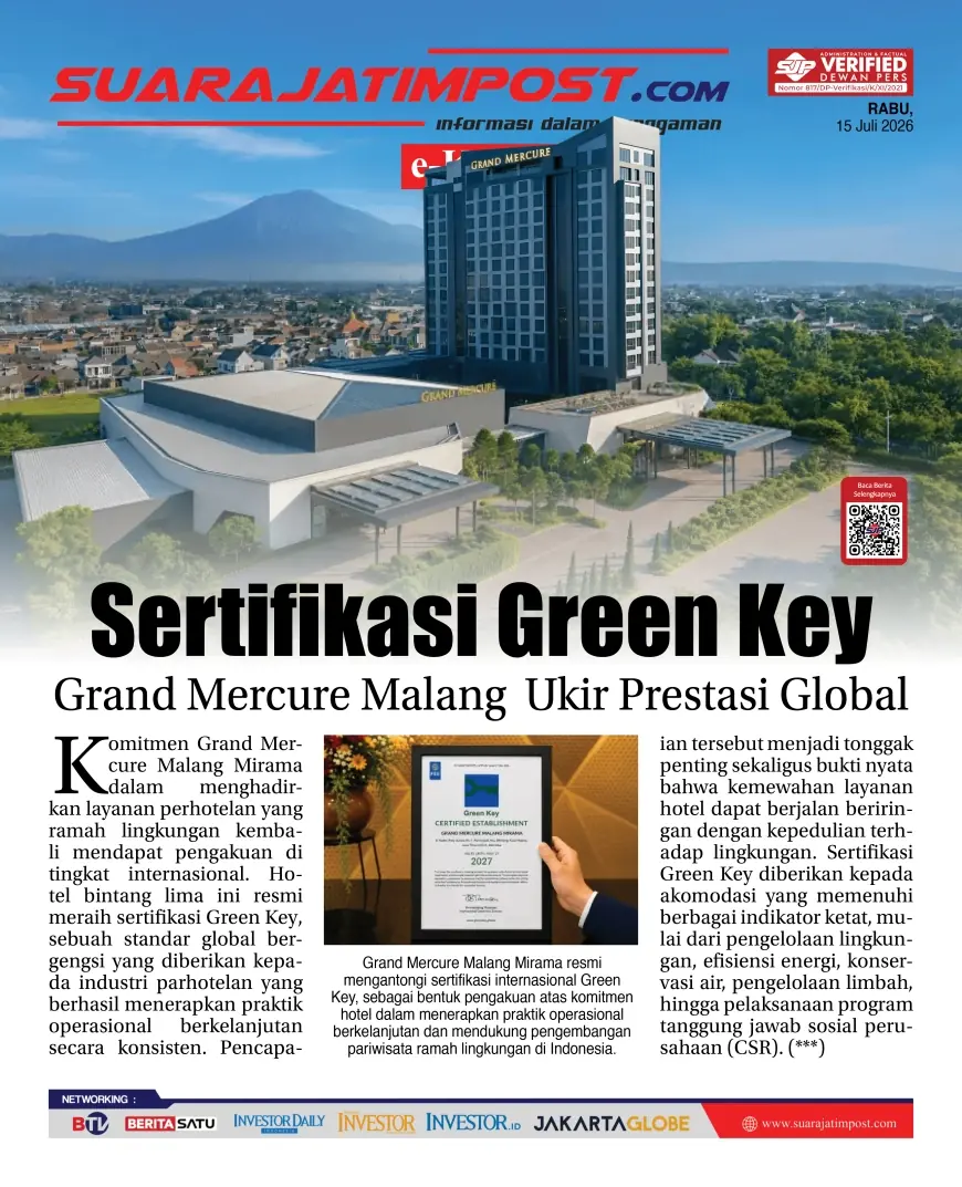 e-Koran, Edisi Rabu, 15 Juli 2026