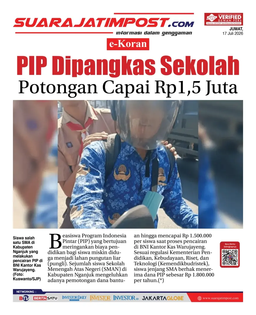 e-Koran, Edisi Jumat, 17 Juli 2026