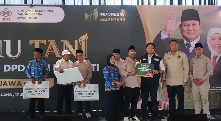 Lantik Pengurus HKTI Jatim di Malang, Wamentan Janjikan Kebijakan yang Memihak Petani