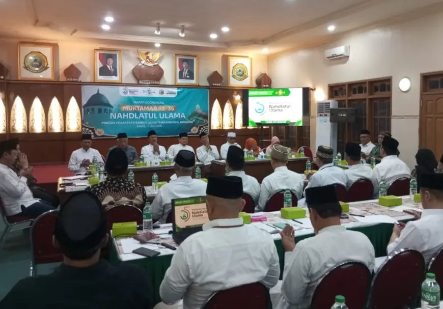 Panitia OC Muktamar NU ke-35 di Tambakberas Jombang Gelar Rapat Perdana